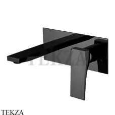 FIMA Carlo Frattini Zeta Смеситель для раковины, с донным клапаном F3971LX5NS, черный матовый