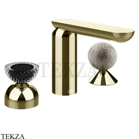Gessi Perle Смеситель для раковины на 3 отв., без гарнитура 74768-710, шампань глянец