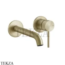 Gessi 316 FLESSA Смеситель для раковины, внешняя часть, 11-14 см 54083-727, Brushed Brass