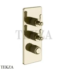 Gessi VENTI20 Термостат для душа, 2 поток, внешняя часть 65200-710, Brass PVD
