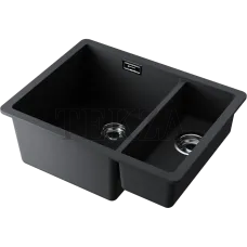 Omoikiri Kata 55-2-U Кухонная мойка Artgranit две чаши 4993389 черный