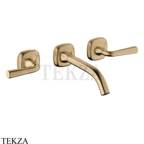 Dornbracht COYA Смеситель для раковины на 3 отв. 190, внешняя часть 36712414-39, Dark Brass сатинированный