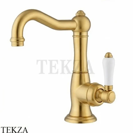 Nicolazzi Cinquanta Смеситель для раковины с донным клапаном P.Mont Blanc, 3452SG76C, Satin Gold