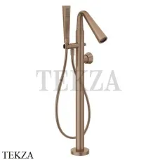 Gessi CONO Смеситель для ванны напольный, внешняя часть 45028-708, Copper Brushed (снято с производства)