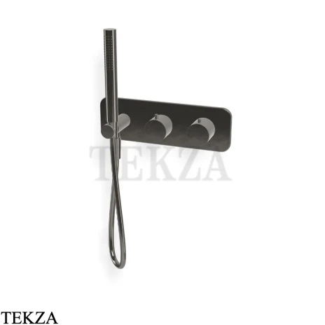 FIMA Carlo Frattini SO Смеситель для душа с гарнитуром, внешняя часть F3149WX3CN, black chrome
