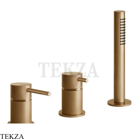 Gessi 316 BATH Смеситель для ванны, без излива 54043-726, Warm Steel Brushed PVD