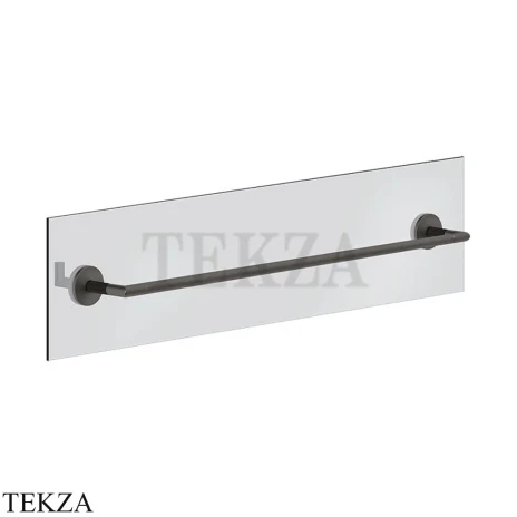 Gessi INGRANAGGIO Полотенцедержатель для крепления на стекло, 60 см 63928-707, Black Metal Brushed PVD