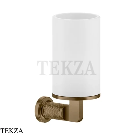 Gessi INCISO accessories Стакан настенный для зубных щеток, белый 58507-791, Deep Bronze Br. PVD