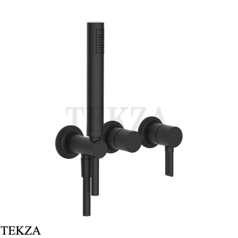 Gessi INCISO SHOWER Смеситель для душа с гарнитуром 58345-299, Black XL