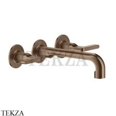 Gessi INCISO Смеситель для раковины излив средний, внешняя часть 58090-708, Copper Brushed