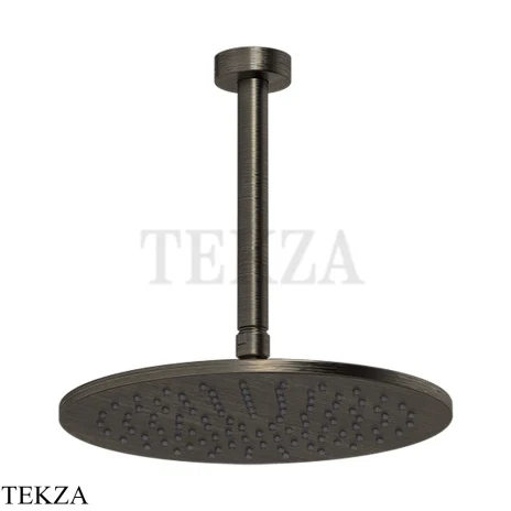 Gessi ANELLO Верхняя лейка с потолочным кронштейном 63352-187, Aged Bronze
