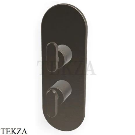 FIMA Carlo Frattini Park Line Смеситель для душа 2-3 потока, внешняя часть F1309X6CS, Brushed black chrome