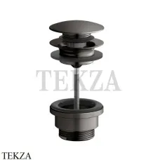 Keuco Донный клапан нажимной механизм Push-Open 59902130000, Хром черный шлифованный