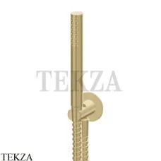 Newform Душевой комплект с ручной лейкой стержневой INOX 69645X.59.098, PVD Brushed pale gold