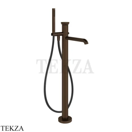 Gessi Origini WARM Смеситель для ванны напольный с гарнитуром 66028-845, Dark Bronze