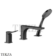 Gessi RILIEVO Смеситель для ванны с гарнитуром 59037-706, Black Metal