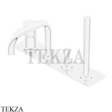 Ritmonio Diametro35 S Смеситель для ванны с гарнитуром PR52EG101 C03, белый матовый