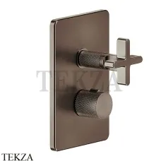 Gessi INCISO SHOWER Термостатический смеситель, 3 потока, внешняя часть 58236-845, Dark Bronze