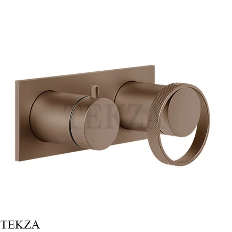 Gessi ANELLO Смеситель для душа с переключателем 2 потока 63379-708, Copper Brushed PVD