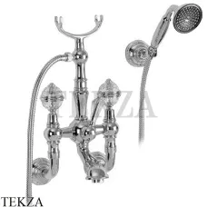 Migliore Cristalia SWAROVSKI Смеситель для ванны, с душевым гарнитуром 18585, хром глянец