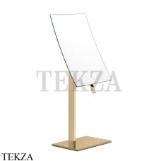 Gessi Rettangolo Зеркало косметическое поворотное х2, без подсветки 20988-735, Warm Bronze PVD Gessi Rettangolo Зеркало косметическое поворотное х2, без подсветки 20988-735, Warm Bronze PVD