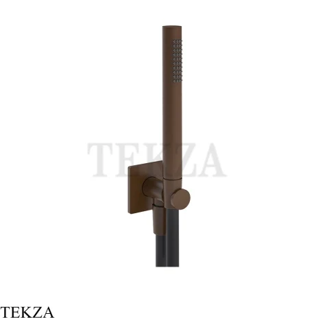 Gessi Incastri Душевой комплект, стержневая лейка 73523-845, бронза Dark Brush