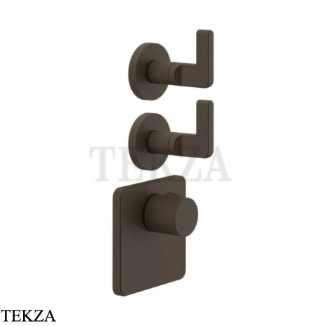 Gessi INCISO WELLNESS Термостат 2 выхода, внешняя часть 58214-845, Dark Bronze