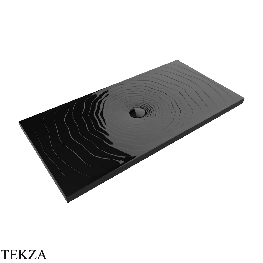 Flaminia Water Drop душевой поддон 160×80×5,5 см, чёрный глянец