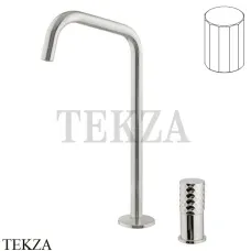FIMA Carlo Frattini Spillo TECH V Смеситель для раковины, с донным клапаном F3271TNDVSN, Brushed nickel