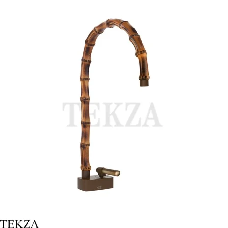 Gessi Jacqueline Смеситель для раковины высокий, без донного клапана 77203-845, бронза Dark Brush