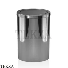 Decor Walther DW 124 Ведро для ванной высокое с крышкой 0607970, сталь глянец