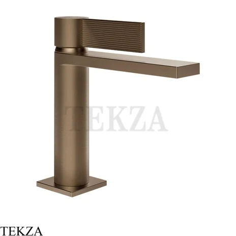 Gessi Inverso RIGATO Смеситель для раковины, без гарнитура 73502-761, Coffee Bronze Brushed PVD
