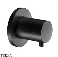 Keuco IXMO Comfort Вентиль запорный, переключатель на 2 потока, круг, внешняя часть 59557371001, черный матовый