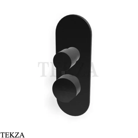 FIMA Carlo Frattini SO Термостат для душ, 2-3 потока, внешняя часть F3189X6CS, brushed black chrome