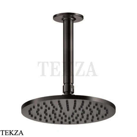 Gessi INCISO SHOWER Верхняя душевая лейка с кронштейном под размер 58150-707, Black Metal Brushed PVD