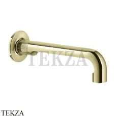 Gessi INCISO Излив для раковины настенный длинный 58101-710, Brass PVD
