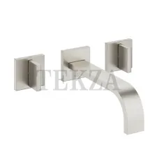 Dornbracht MEM Смеситель для умывальника 3 отв. 20см, внешняя часть 36712782-06, платина матовая