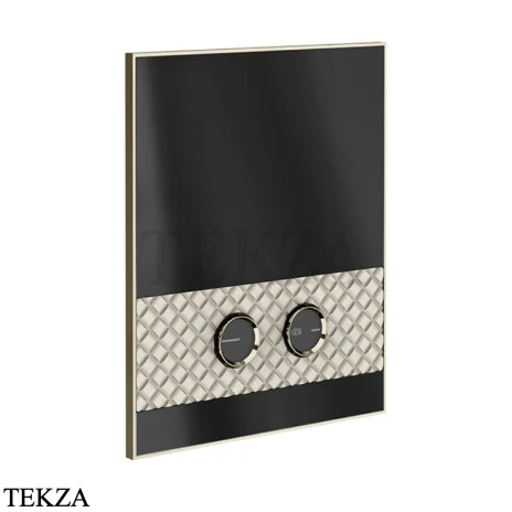 Gessi Pelle Tresse Клавиша смыва для инсталляции TECE, TeceProfil, TeceBox, 78917-433, Crème/ Nickel PVD
