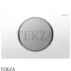 Geberit Sigma10 Клавиша смыва, пластик 115.758.KL.5, белый глянец/хром матовый