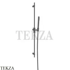 Gessi Habito CESELLO Штанга в комплекте с душевой лейкой и шлангом 70445-707, Black Metal Brushed