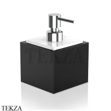 Decor Walther BROWNIE SSP Дозатор для жидкого мыла 0937160, черный матовый, эко-кожа