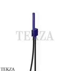 Zucchetti Hoop Душевой комплект с выводом и держателем Z93932.L5, blu mediterraneo