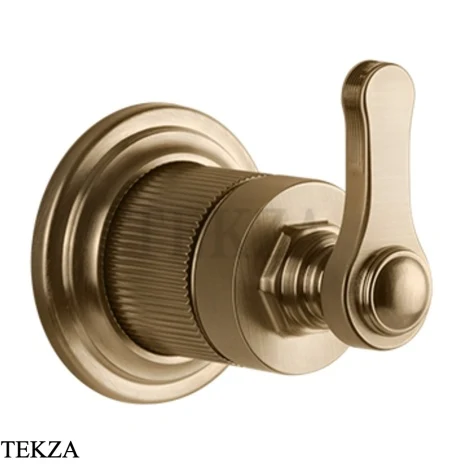 Gessi VENTI20 Вентиль запорный, 1 поток, внешняя часть 65247-726, Warm Steel Br. PVD