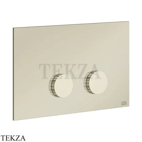 Gessi INGRANAGGIO Клавиша смыва для инсталляции SANIT, Villeroy&Boch 54643-720, никель глянец