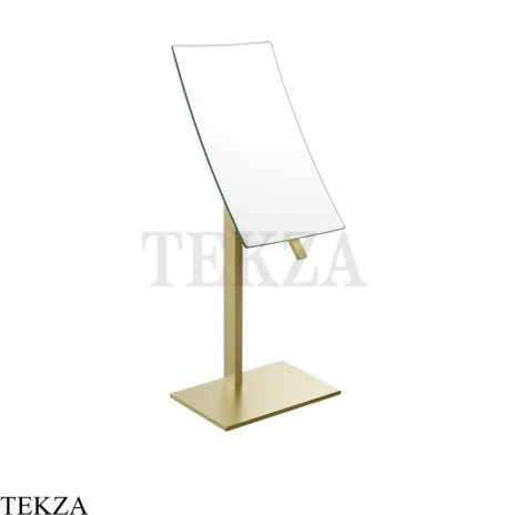 Gessi Rettangolo Зеркало косметическое поворотное х2, без подсветки 20988-727, Brass Br. PV