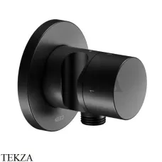 Keuco IXMO Pure Вентиль переключатель, 3 потока, с выводом шланга и держателем, круг, внешняя часть 59548370201, черный матовый