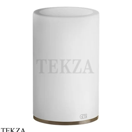 Gessi 316 ACCESSORIES Стакан для зубных щеток настольный, композит белый 54731-791, Deep Bronze Brushed PVD