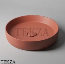 Sitega VERMA 420 Раковина накладная круглая, с донным клапаном VERMA 420 - Ginger