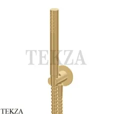 Newform Душевой комплект с ручной лейкой стержневой INOX 69645X.59.097, PVD Brushed gold