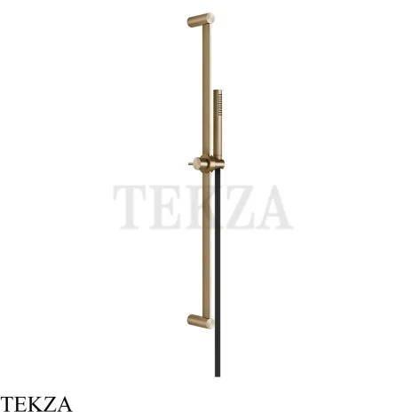 Gessi 316 SHOWER Душевой гарнитур, лейка стержень 54044-726, Warm Steel Brushed PVD